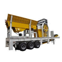 Highway Aggregate Mobile Aggregate Crushing Machine Stone 100 tph Andhesit Crawler Jaw Crusher